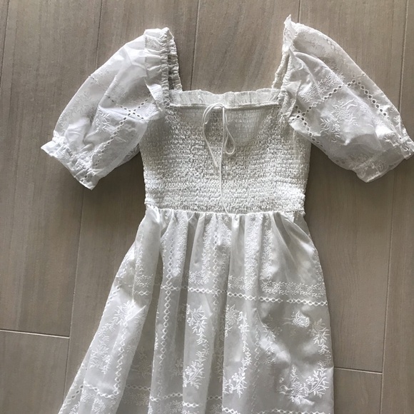 Caroline Constas White Patchwork Organza Dress - Picture 8 of 13